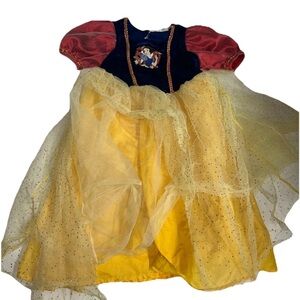 Vintage 90s Y2K Disney Store Snow White Dress Up Halloween Costume Size 2-4